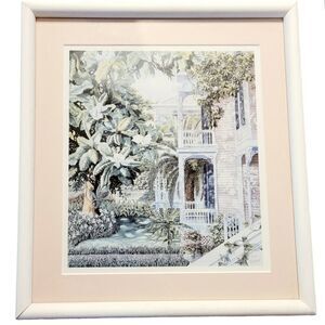 Pam Heidt Magnolia Splendor 1992 14.5 x 13.5 Framed Signed Print